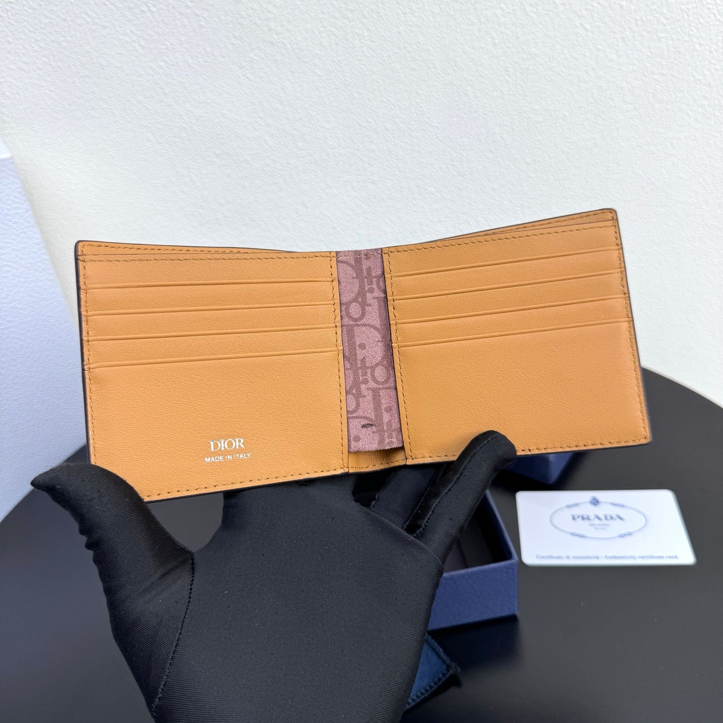 Camel and Black Wallet