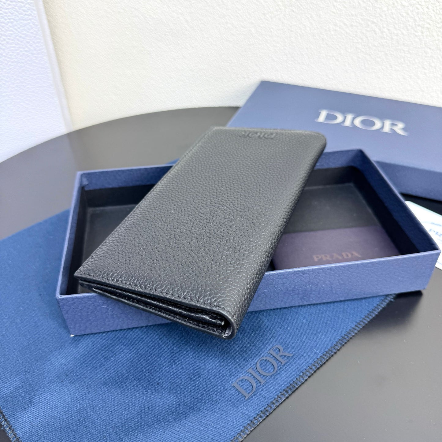 Camel and Black Wallet