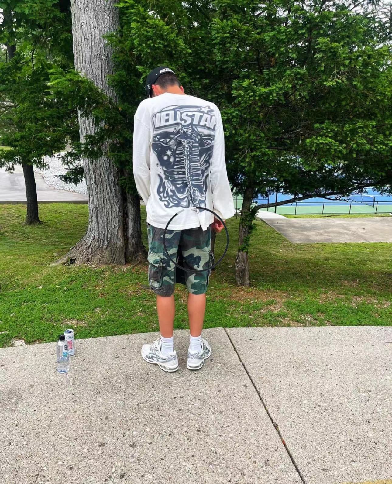 Jersey blanco y negro