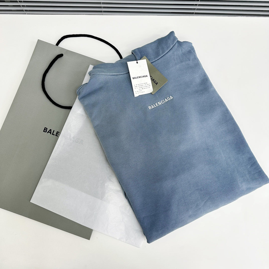 Sudadera con capucha azul grisácea