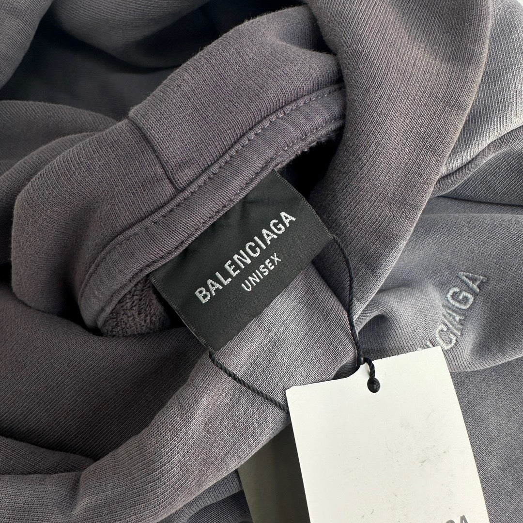 Sudadera con capucha azul grisácea