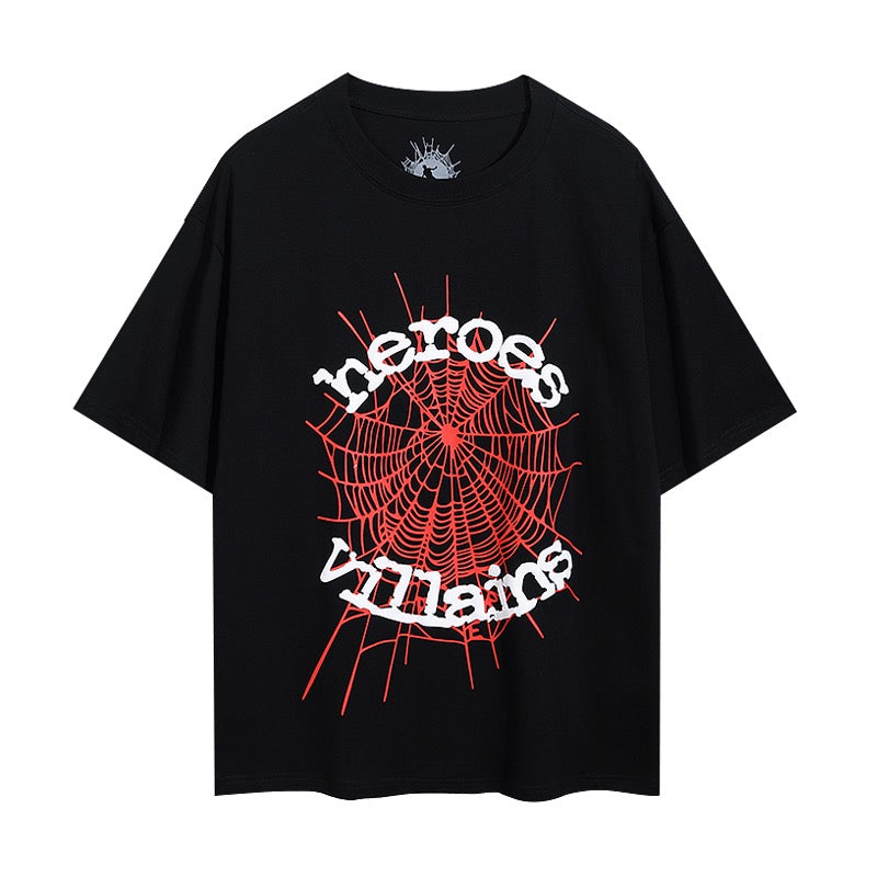 Camiseta roja y negra