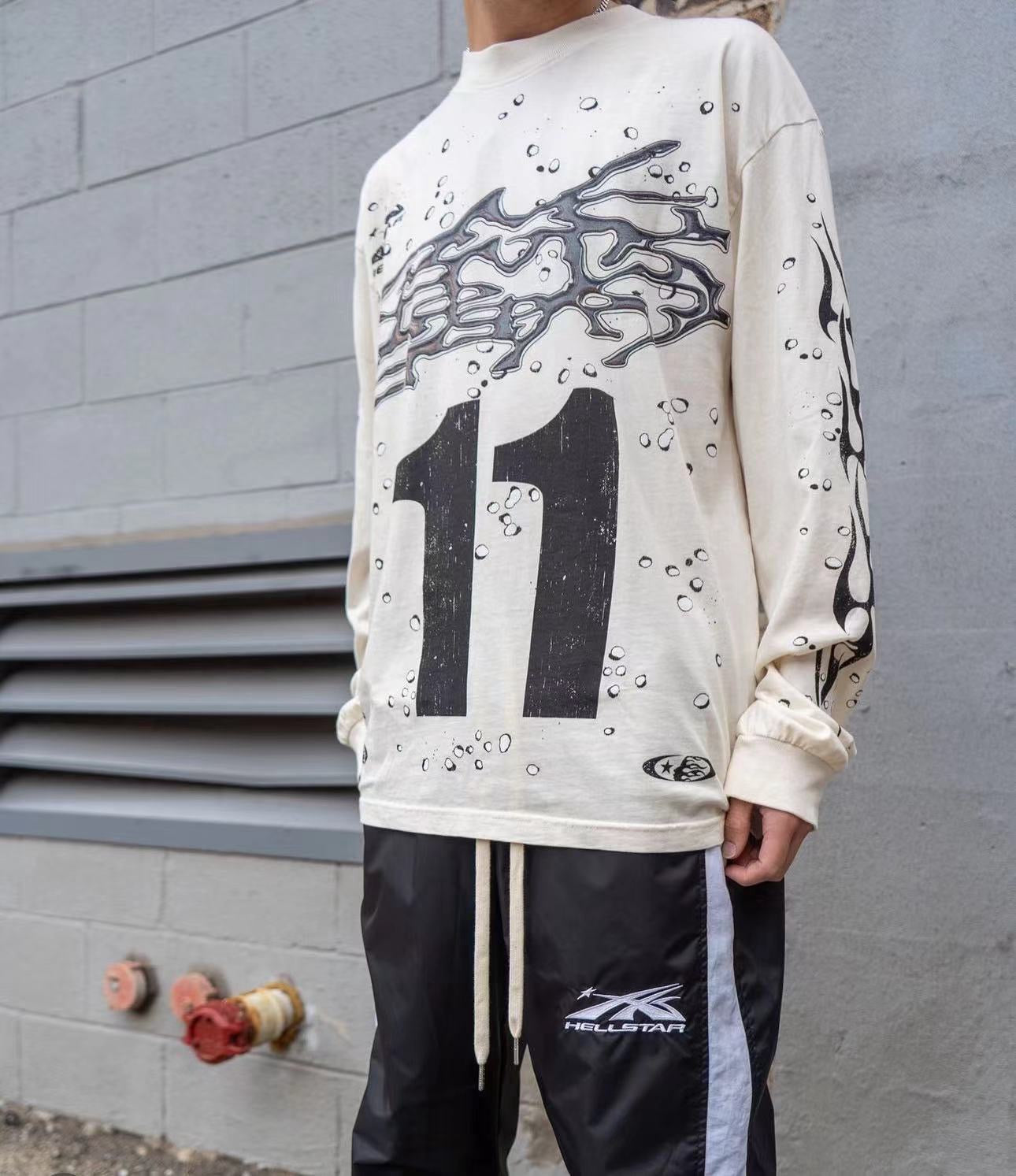 Jersey blanco y negro