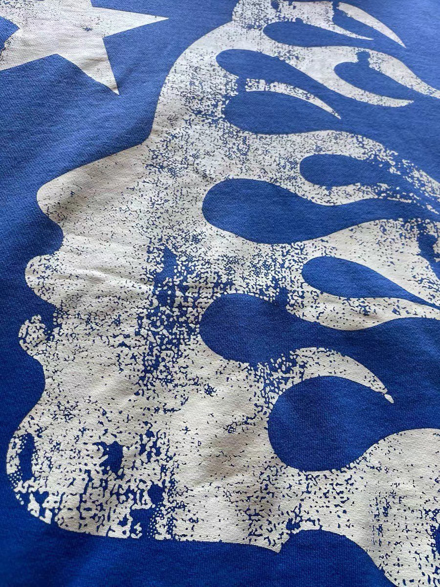 Sudadera con capucha azul