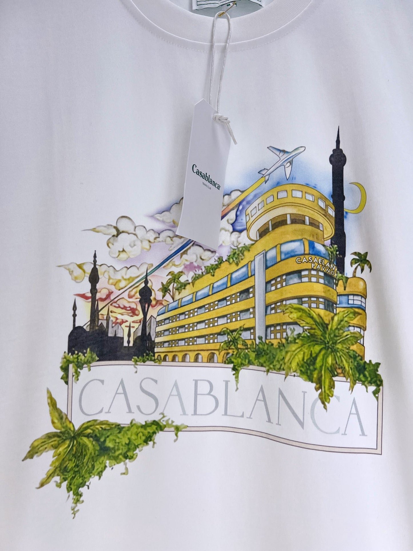 Blau-weißes T-Shirt