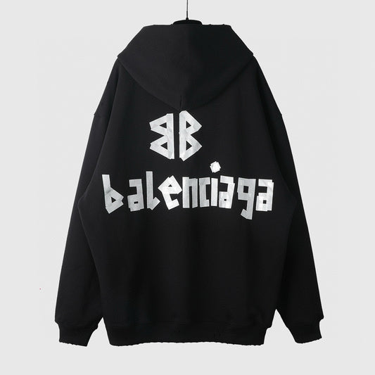 Schwarzer Hoodie