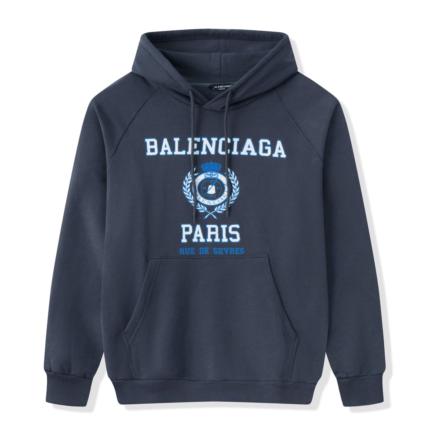 Sudadera con capucha azul oscuro