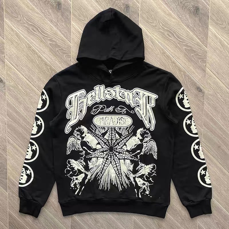Schwarzer Hoodie mit Hose