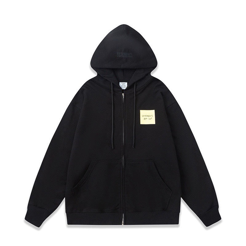 Chaqueta negra y gris