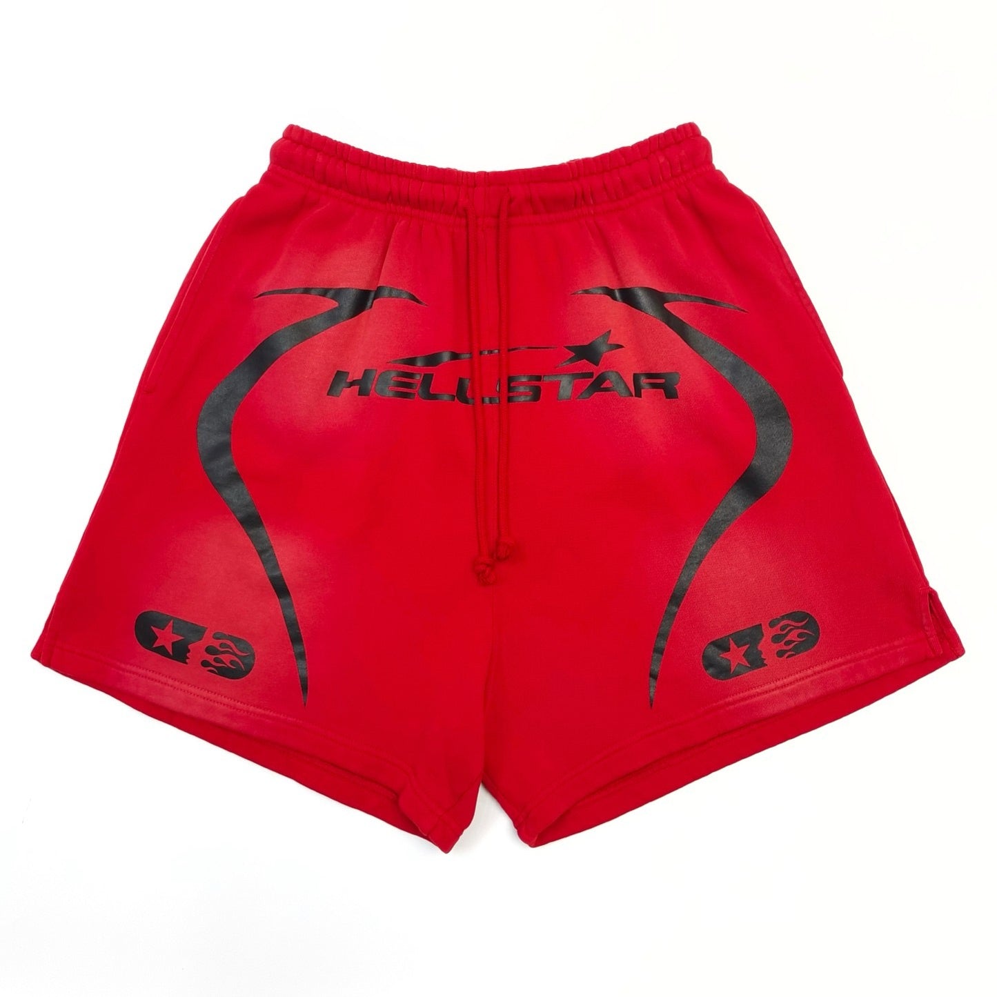 Rojo oscuro corto