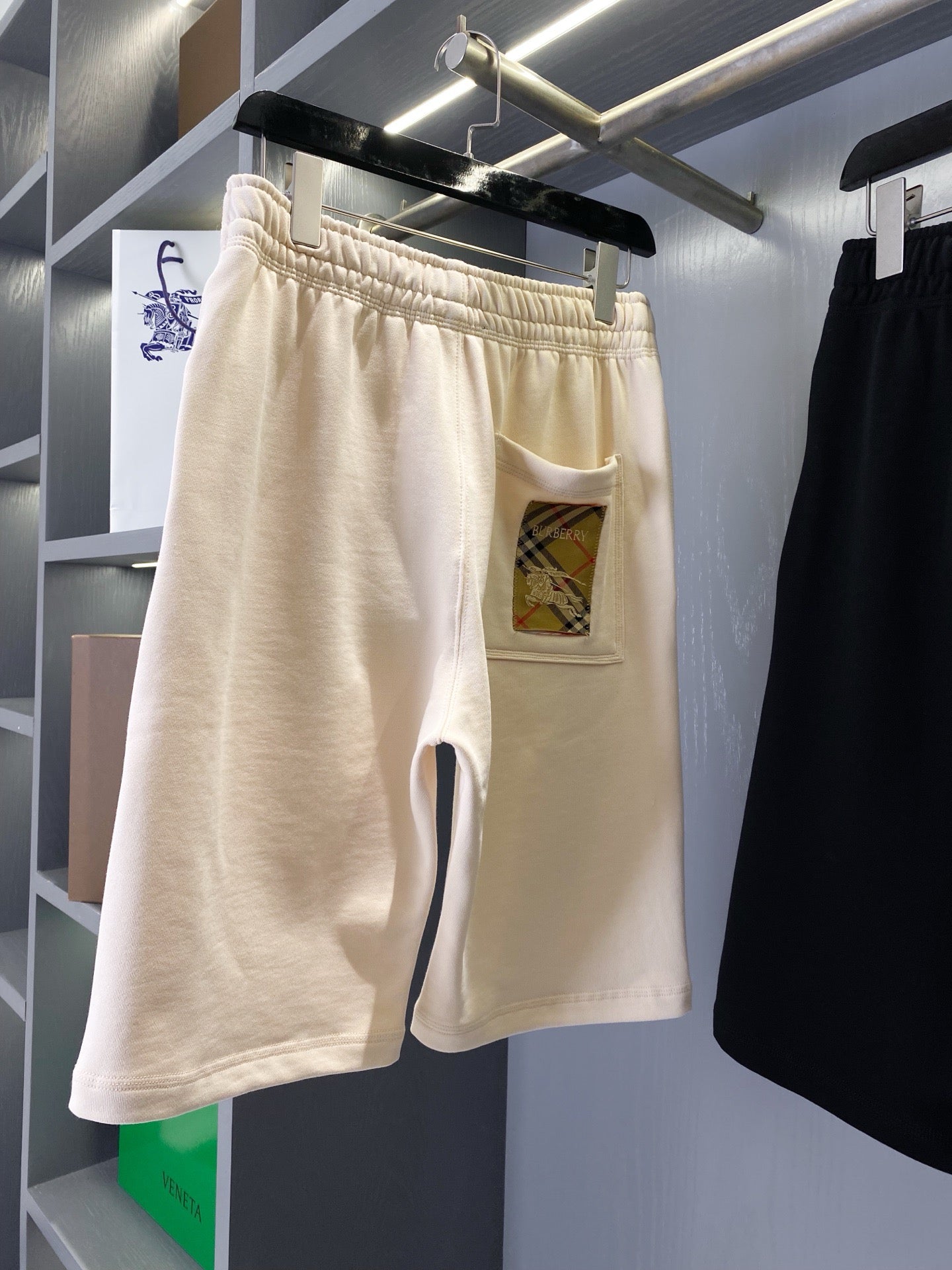 Black and Beige Short