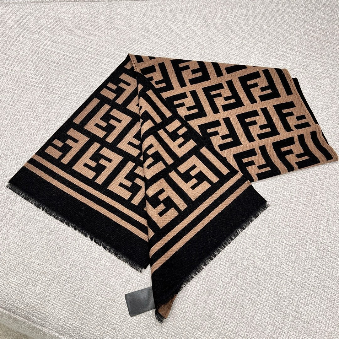 Black Khaki Scarf