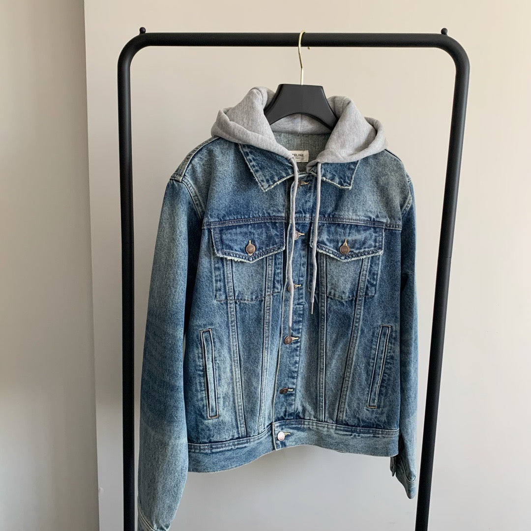 Dark black and Dark blue Jacket