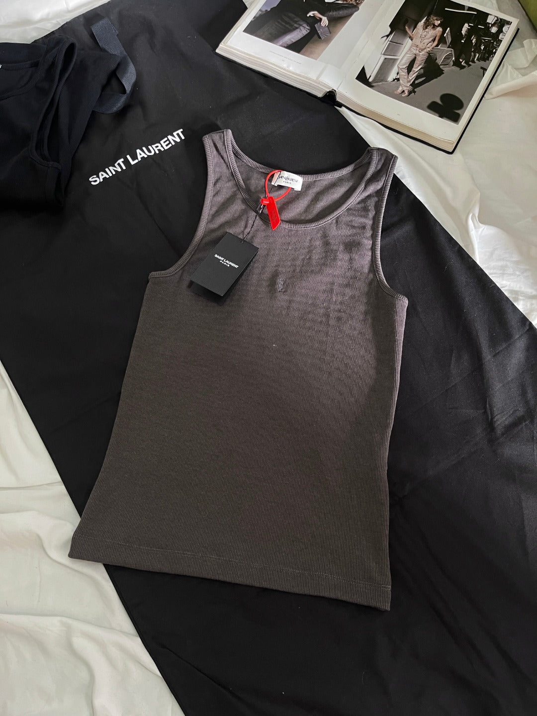 Grey and Black Vest