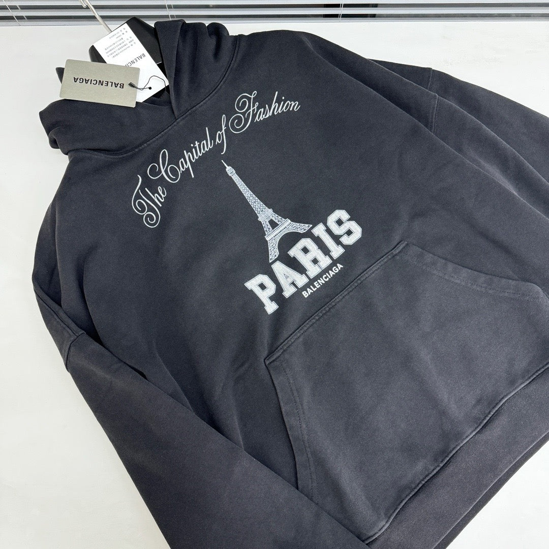 Sudadera con capucha azul oscuro