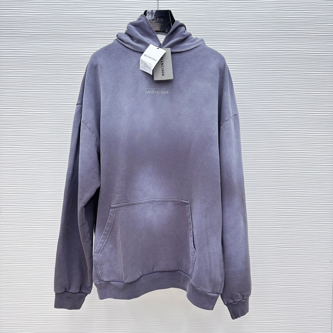Sudadera con capucha azul grisácea