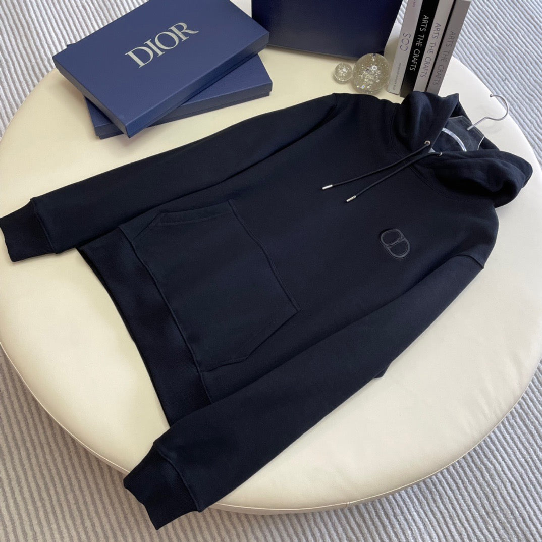 Sudadera con capucha negra y gris