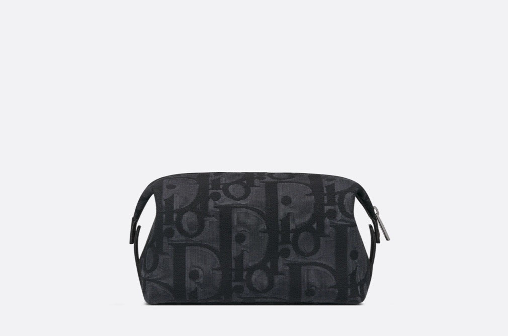 Blaue und schwarzgraue Tasche