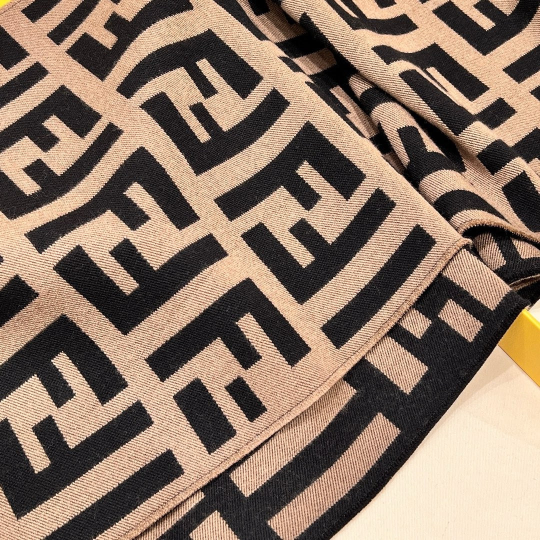 Black Khaki Scarf