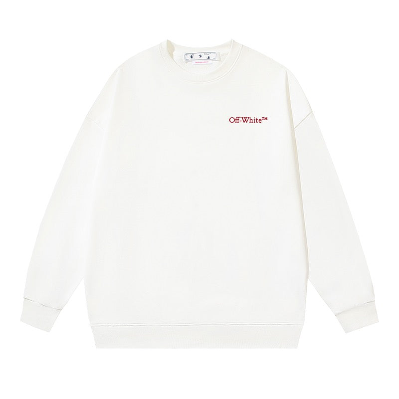 Sudadera blanca y negra