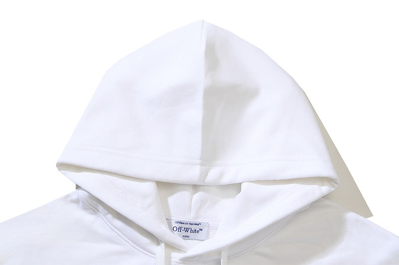 Sudadera con capucha en blanco y negro