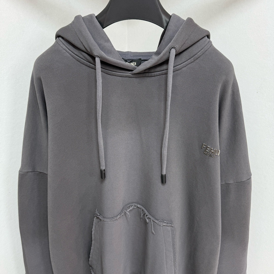 Sudadera con capucha gris oscuro