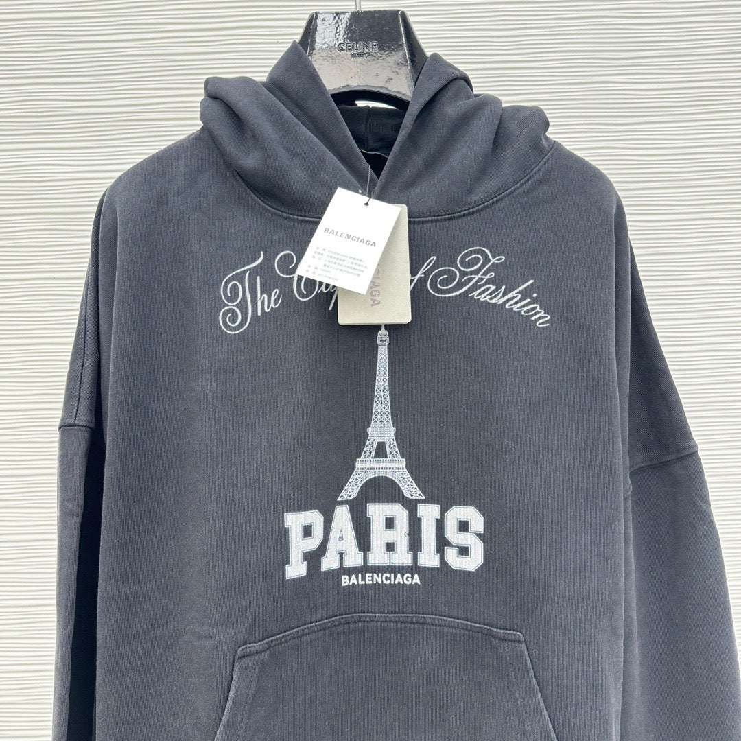 Sudadera con capucha azul oscuro