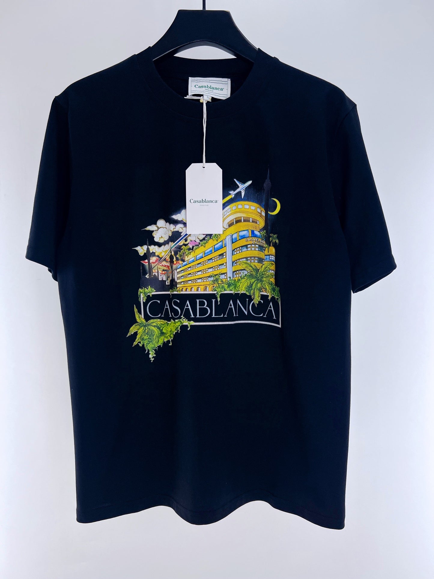 Blau-weißes T-Shirt
