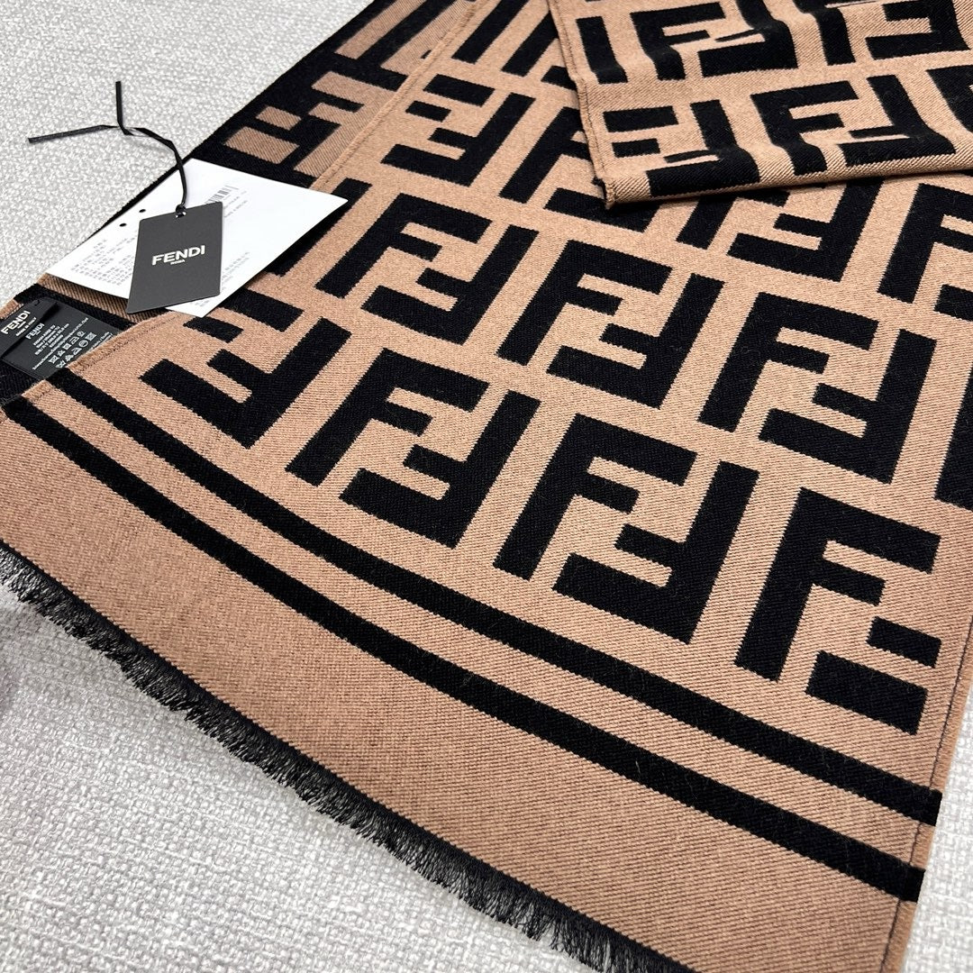 Black Khaki Scarf