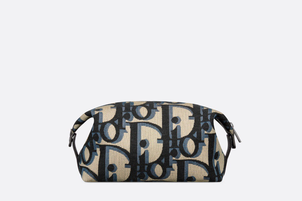 Blaue und schwarzgraue Tasche