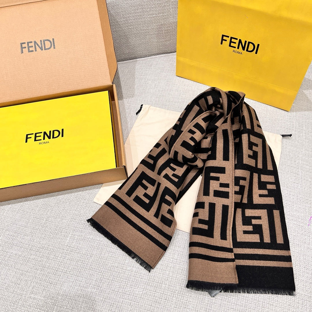 Black Khaki Scarf