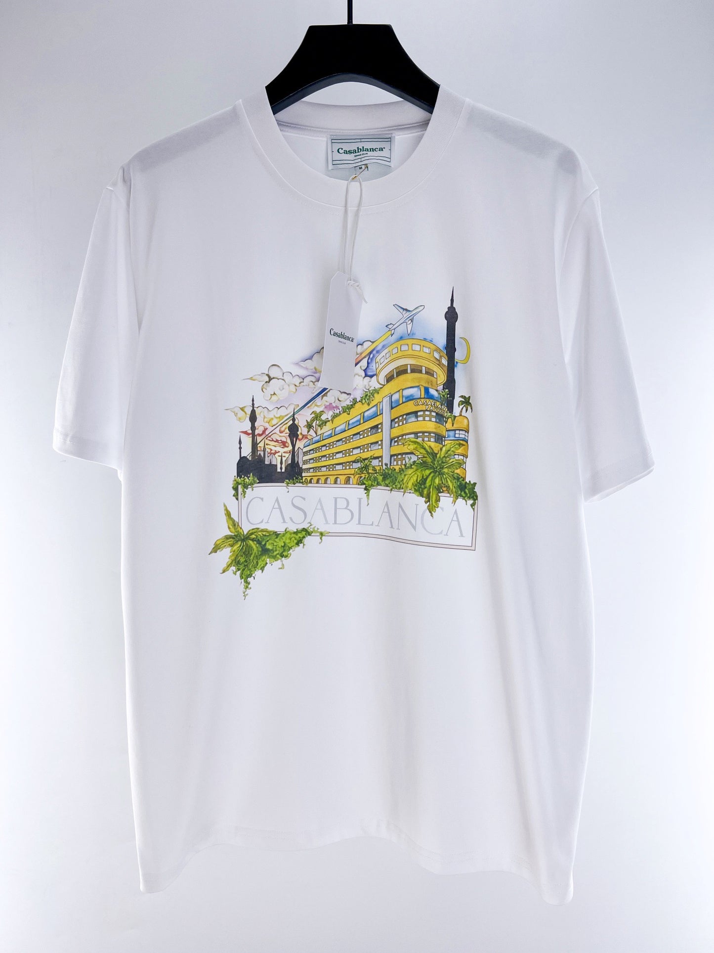 Blau-weißes T-Shirt