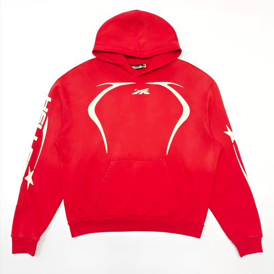Roter Kapuzenpullover