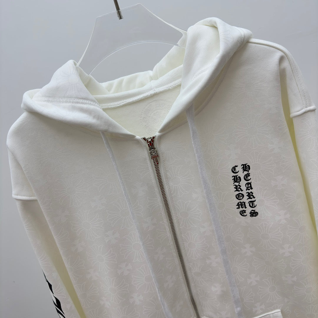 Chaqueta blanca y negra