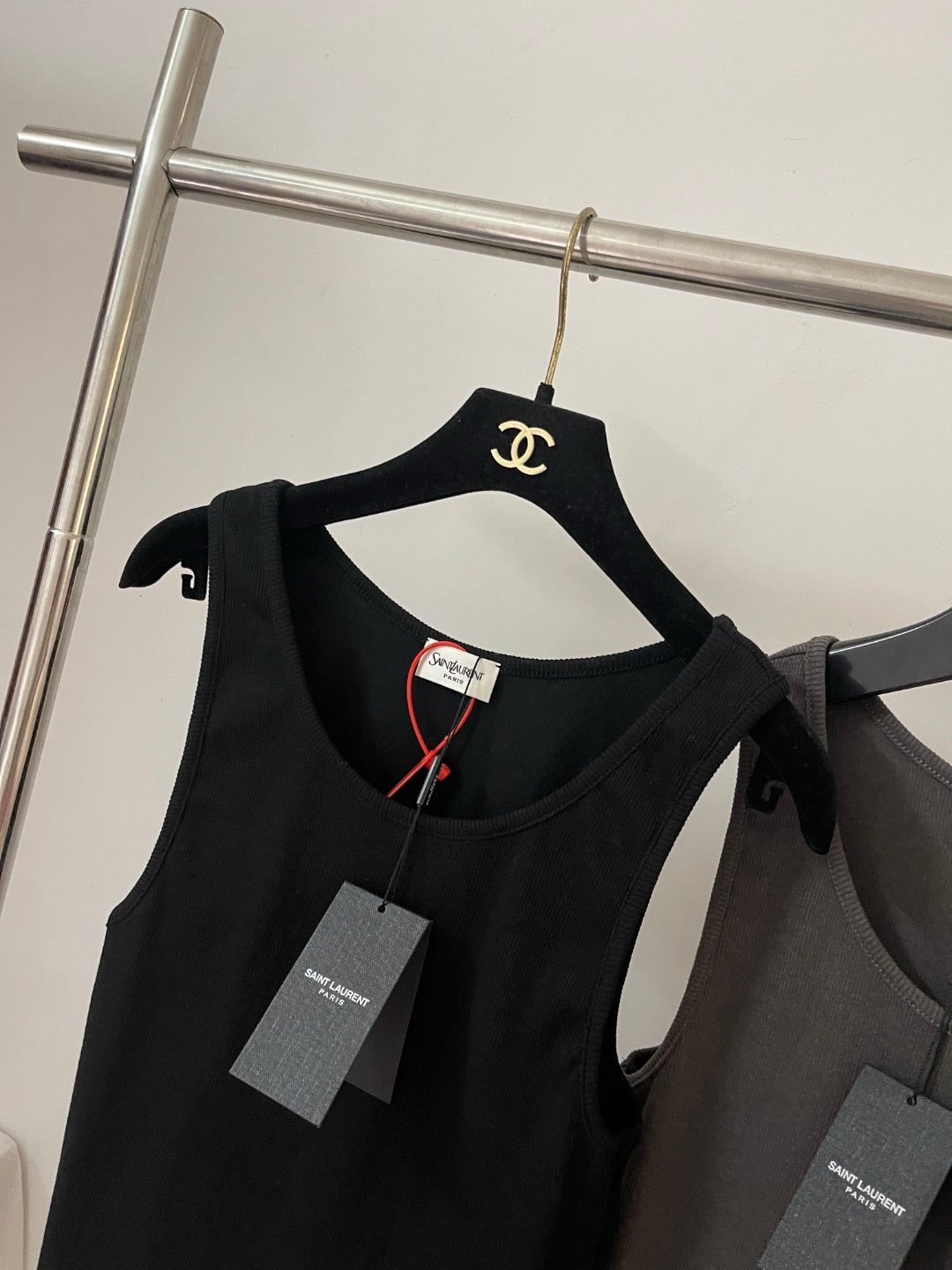 Grey and Black Vest