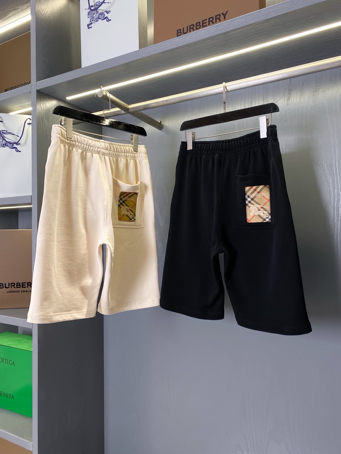Black and Beige Short