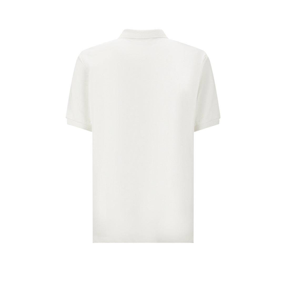 Polo blanco y negro