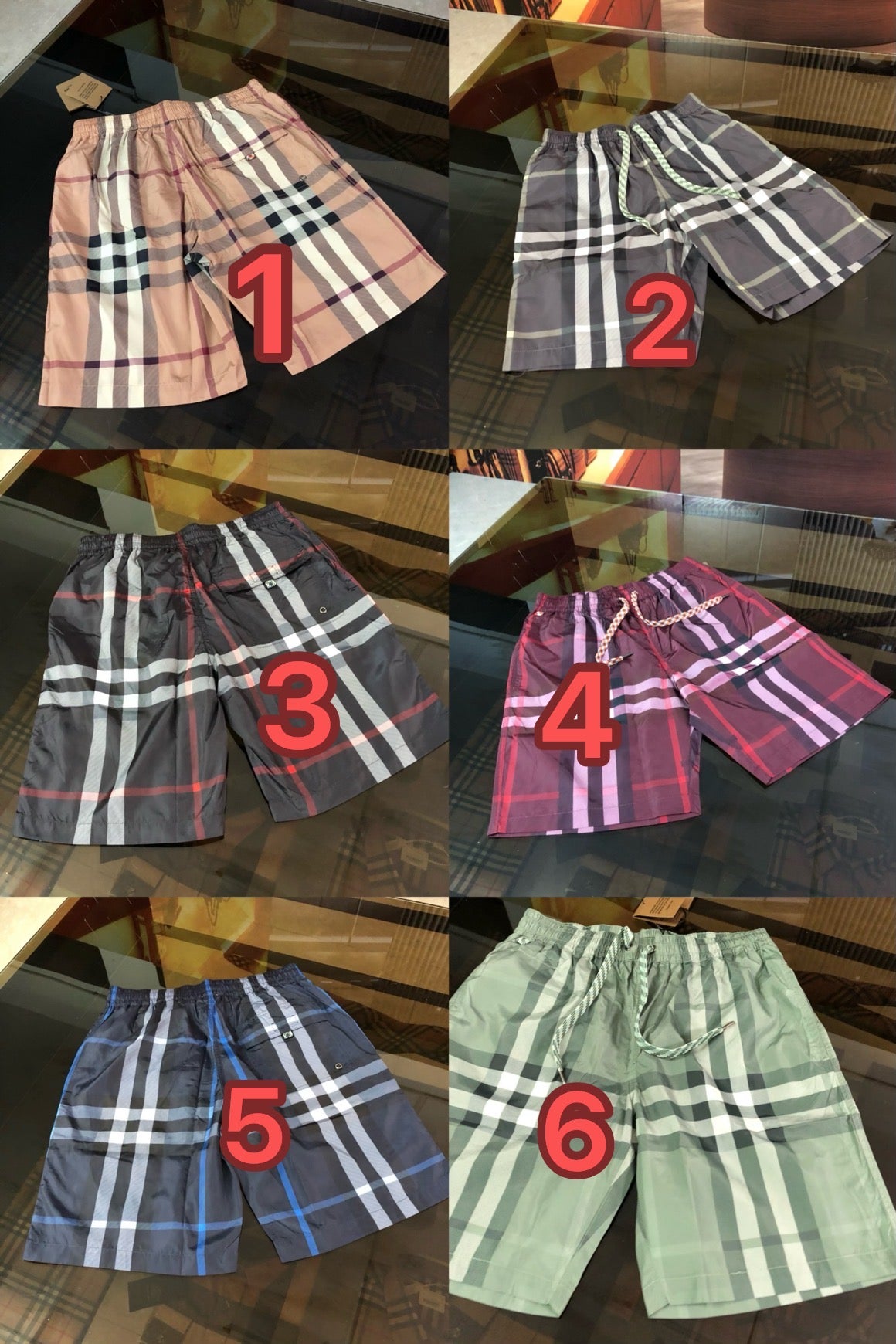 Mehrfarbige Shorts