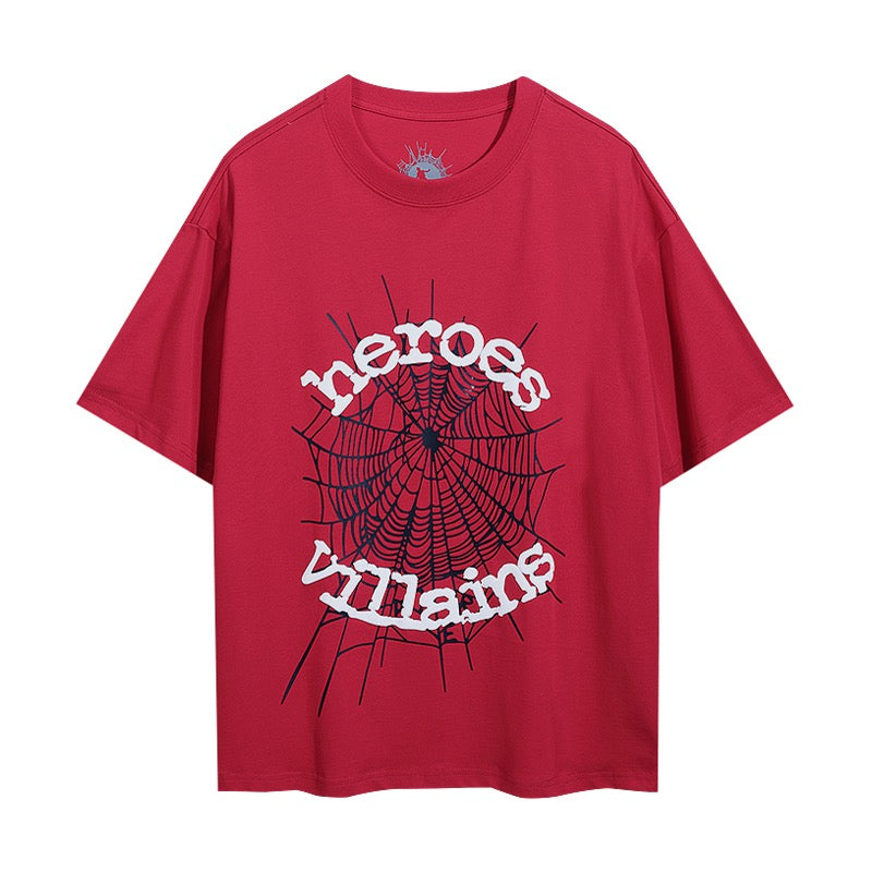 Camiseta roja y negra