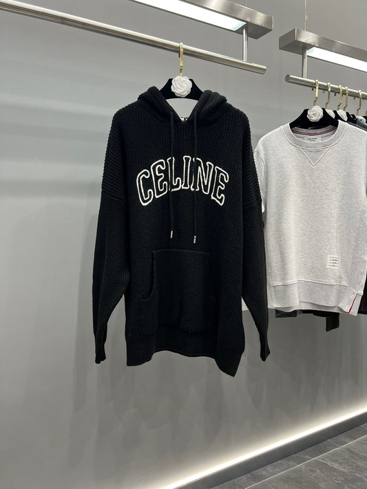 Schwarzer Hoodie