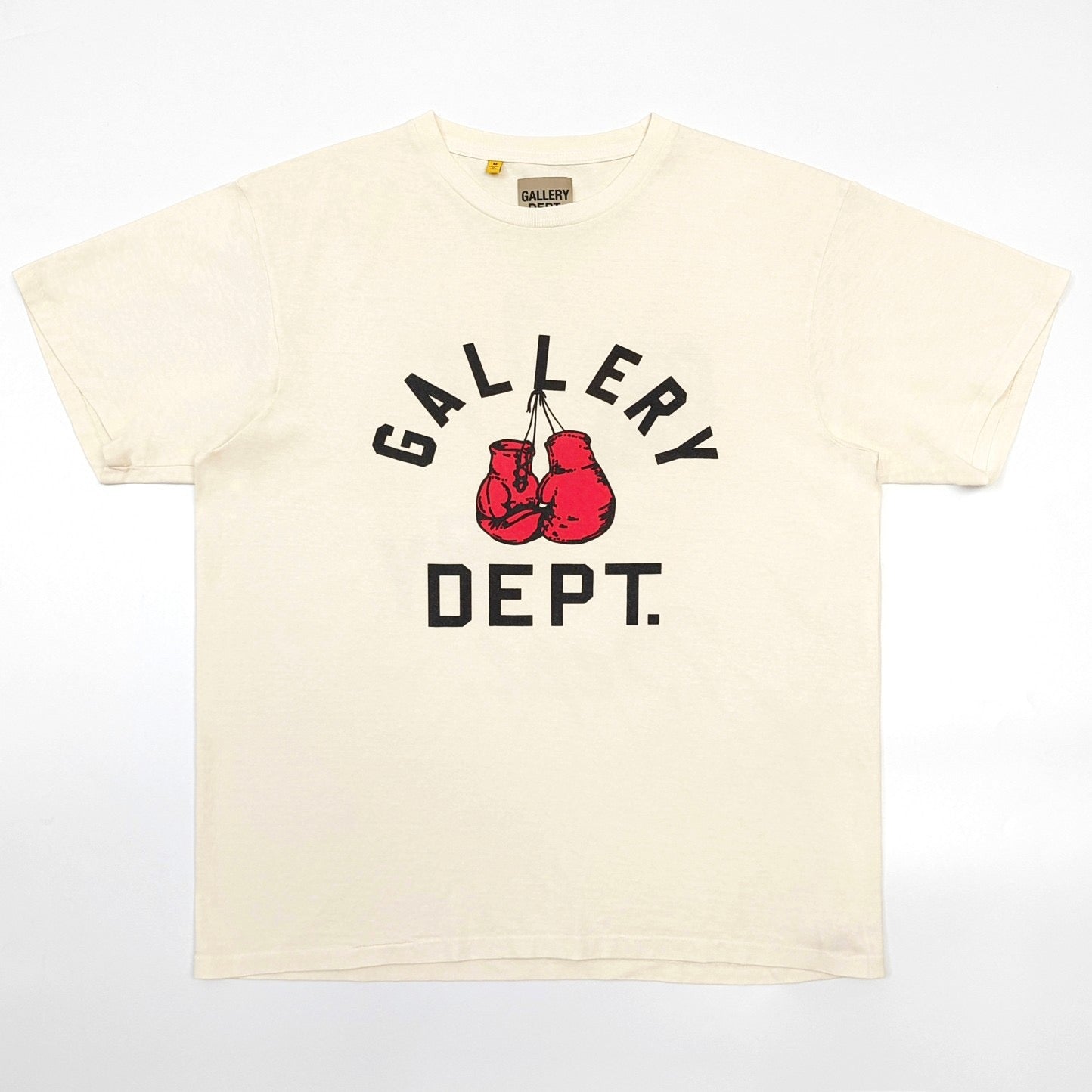 Camiseta amarilla, caqui y negra
