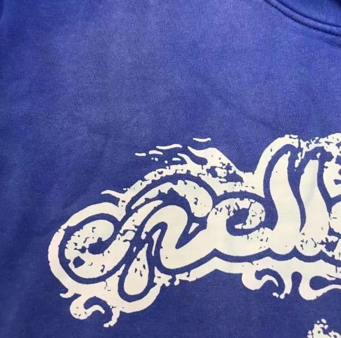 Sudadera con capucha azul