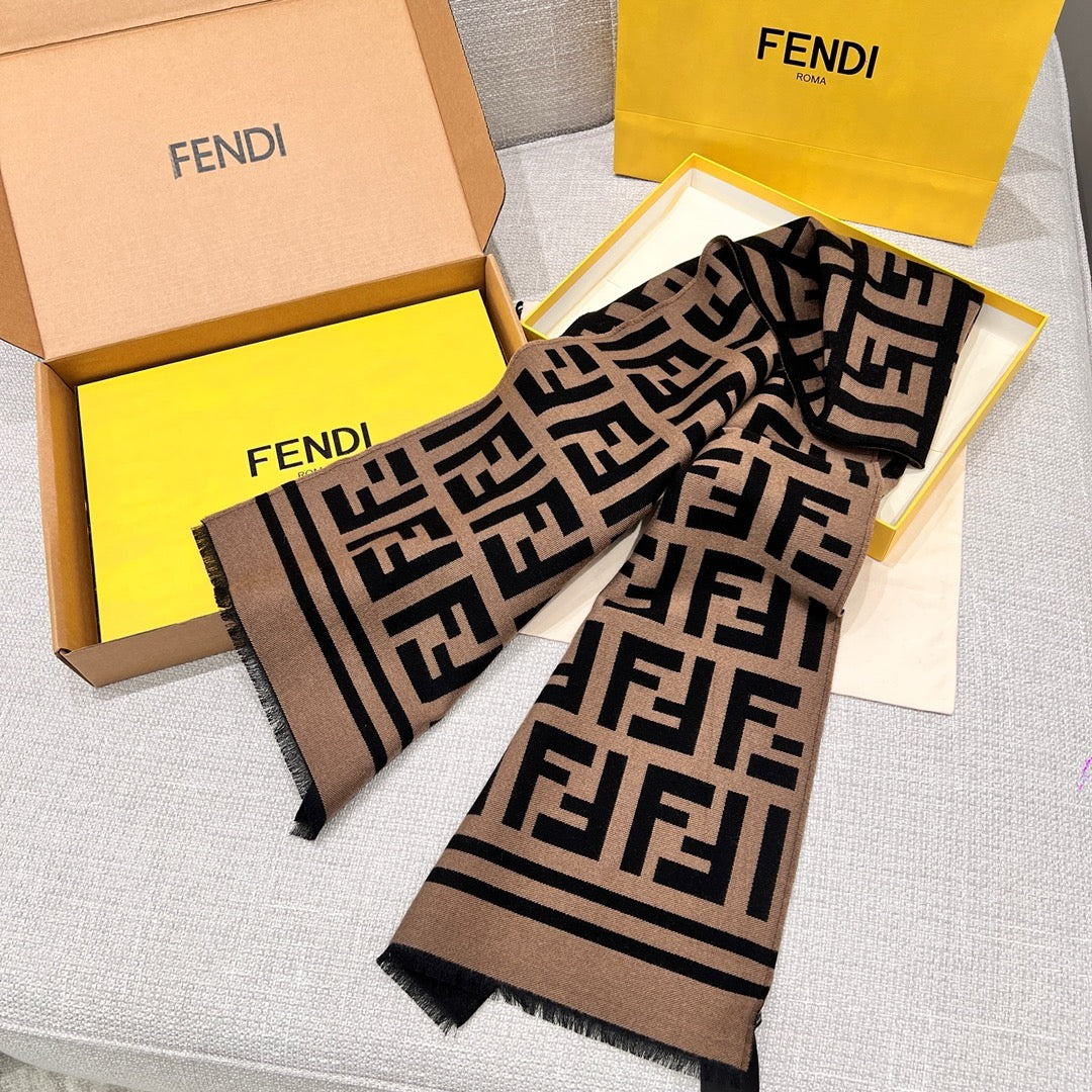 Black Khaki Scarf
