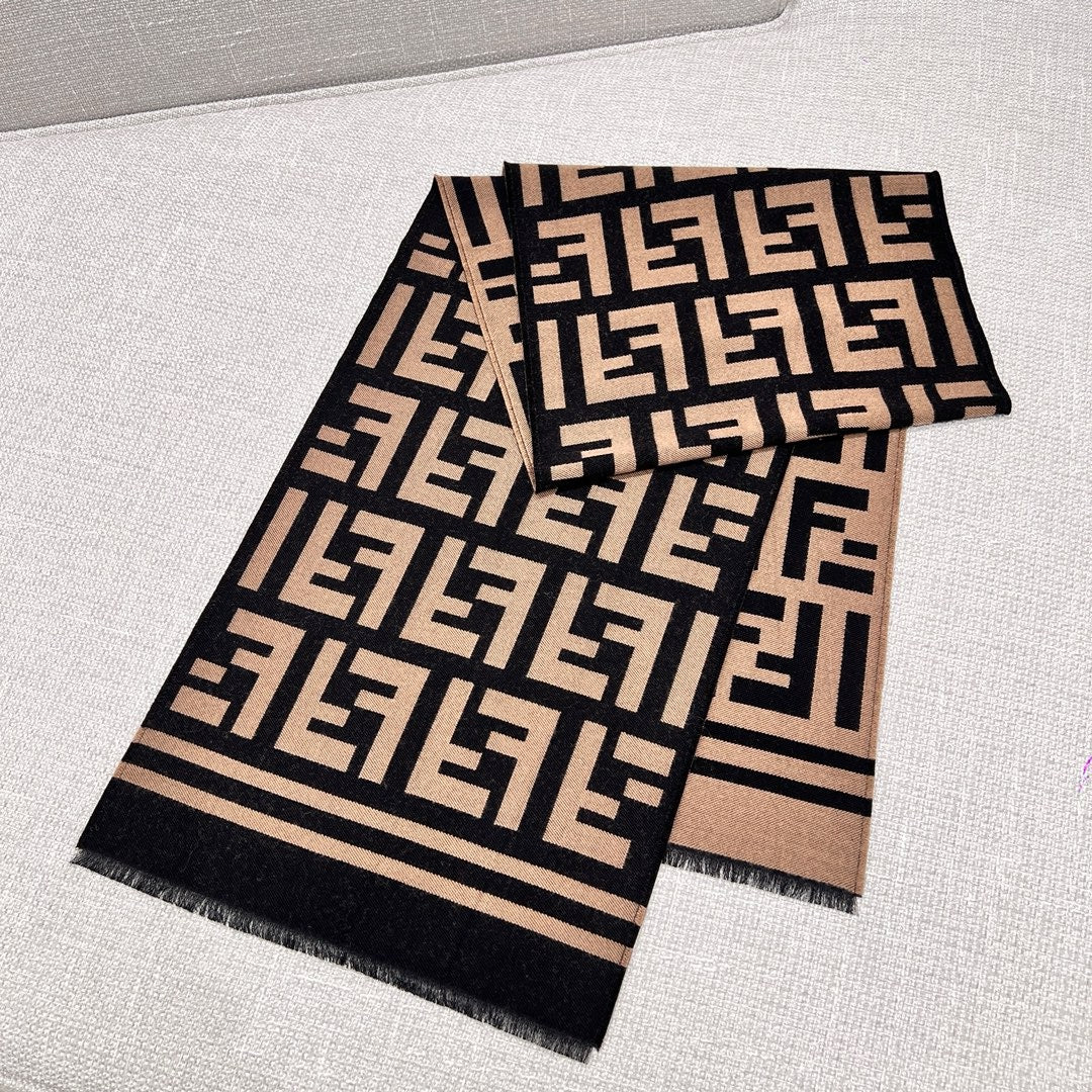 Black Khaki Scarf