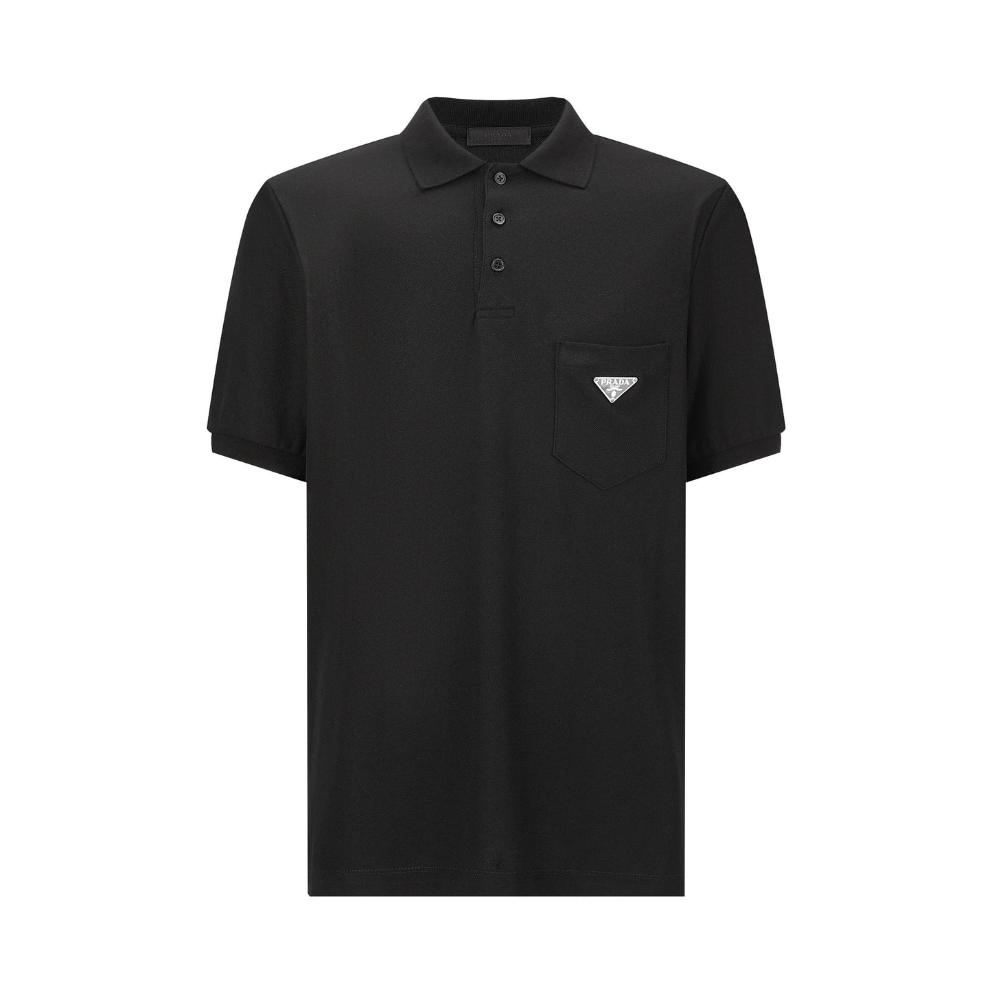 Polo blanco y negro