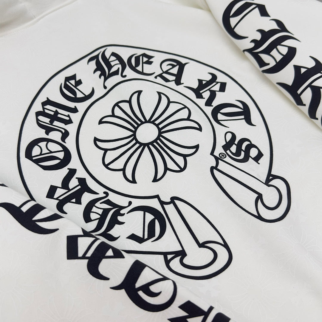 Chaqueta blanca y negra