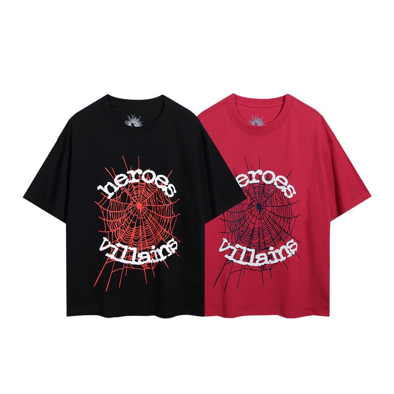 Camiseta roja y negra