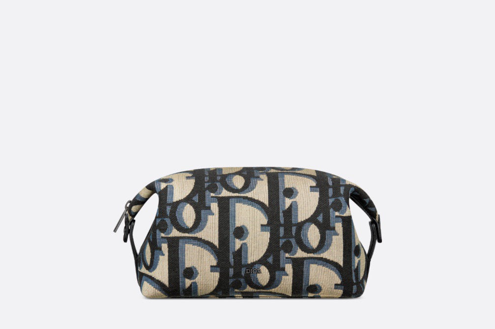 Blaue und schwarzgraue Tasche