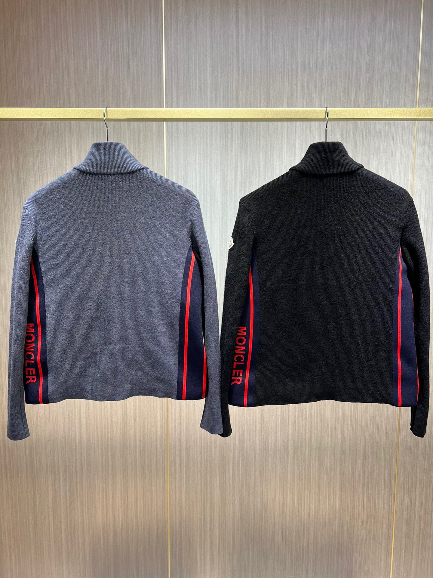 Chaqueta negra y gris