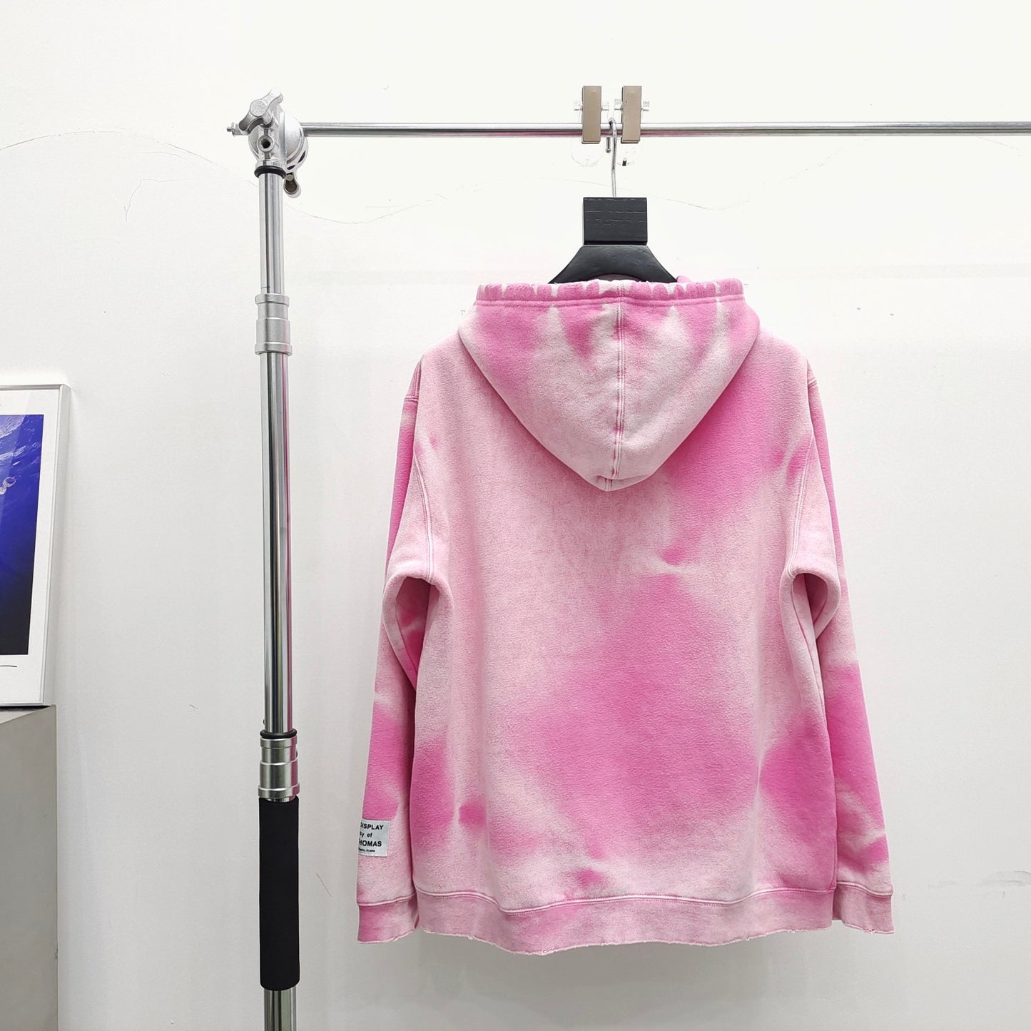 Sudadera con capucha amarilla y rosa